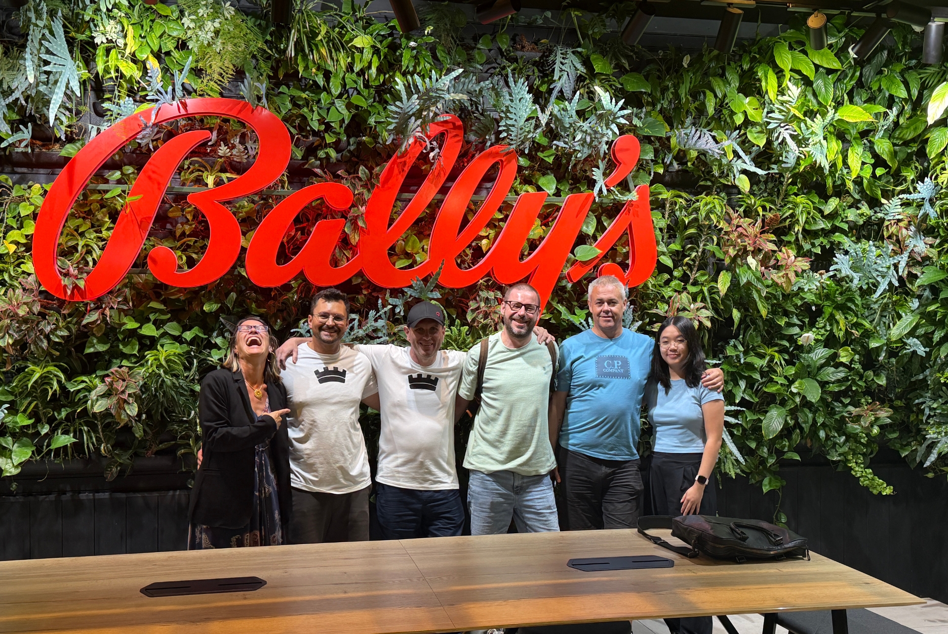Helen Walton and the G.Games team at Bally's testing